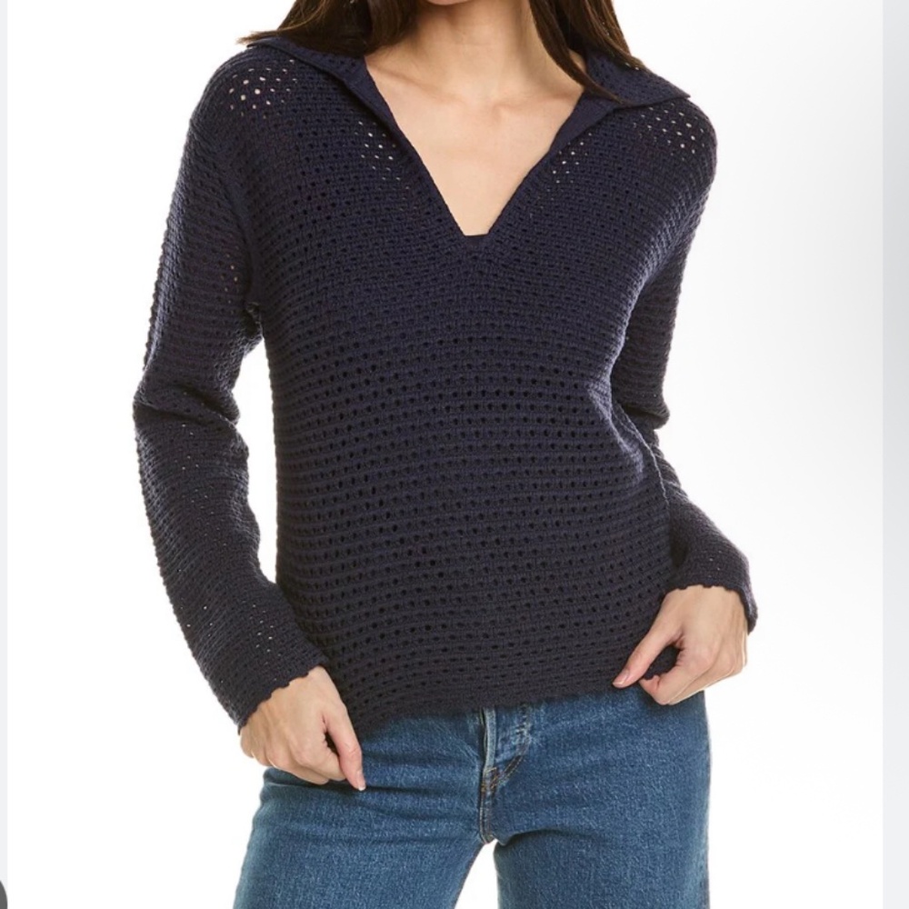 Vince Textured Baja Pullover
